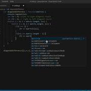 JavaScript Diagonal Difference Of A Square Matrix