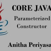 Parameterized Constructor Java Programming