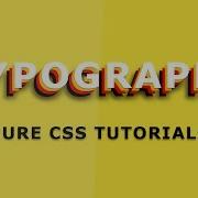 Css Text Layers Typography Css Hover Effects Html5 Css3 Tutorials