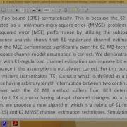 L1 LS And L2 MMSE Based Hybrid Channel Estimation For Intermittent Wireless Connections