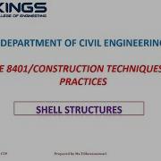 CE8401 CTP Thin Concrete Shells Structures