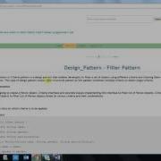 Design Pattern Filter Pattern
