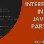 Interface In Java Java Interface Part 1 Abstraction In Java Geeksforgeeks Java