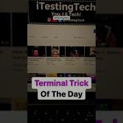 Terminal Trick Of The Day Shorts Terminal Developer Itestingtech