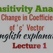 Sensitivity Analysis LPP Change In C Objective Function Coefficient In English Post Optimality