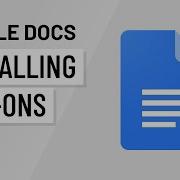 Google Docs Installing Add Ons