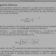 Introduction To Error Analysis For Chemistry Lab