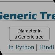 Diameter In A Generic Tree Module Basics Data Structures In Hindi Python Video 27