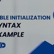 Variable Initialization Syntax Example Variable Declaration Lecture In Urdu Hindi Study