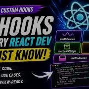 5 Custom React Hooks Every Developer Must Know Build From Scratch DevInterviewSeries 3