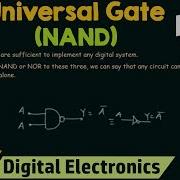 NAND Gate As Universal Gate Part 1