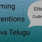 Naming Conventions In Java Java Course In Telugu Part 11 Elite Coding