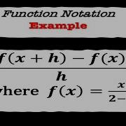 Function Notation Example Pre Calculus