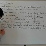 Error Analysis Local Vs Global Error