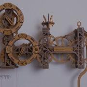 Steampunk Wall Clock Wooden 3D Puzzle DIY Clock Kit Colorful Painted Mechanical Model Wooden City