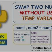 Python Program To Swap Two Number Without Using Third Variable Multiplication Division