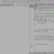 JQuery 10 Клиентская валидация с использованием JQuery для формы входа событие Onsubmit