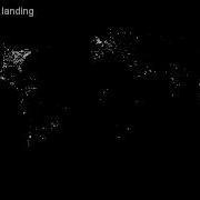 Map Of Tweets From Mars Curiosity Landing