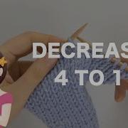 How To Decrease 4 Stitches To 1 English Continental Style