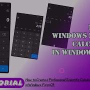 C Create Modern Style Calculator In Windows Form