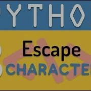 Python Tutorial 8 Escape Character For Strings In Python By Manish Sharma