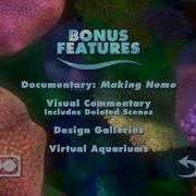 Finding Nemo DVD Menu Walkthrough Disc 1