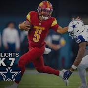 Washington Commanders Vs Dallas Cowboys Game Highlights 2025 NFL Season Week 7