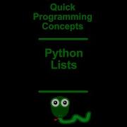 Python Programming Lists