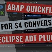 Quickfix For SAP S4 HANA Conversion Eclipse ADT Addon English