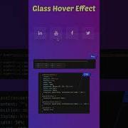 CSS Glass Icons Shiny Effect CSS Hover Effect Shorts
