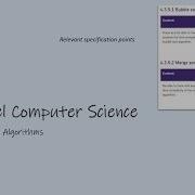 A Level Computer Science Sorting Algorithms
