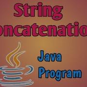 String Concatenation Java Program