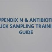 Appendix N Antibiotic Track Sampling Training Guide QualiTru Sampling Systems