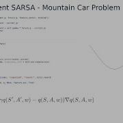 Reinforcement Learning 19 Semi Gradient SARSA