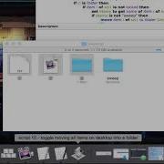 AppleScript Toggle Moving All Items On Desktop Into A Folder Free Mac