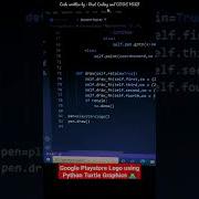 Google Playstore Logo Using Python Turtle Graphics Shorts Youtubeshorts Python Codewithharry