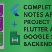 Complete Notes App Project Using Flutter And Google Sheet Backend