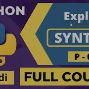 06 Python Syntax Explanation Hindi Python For Absolute Beginners Python Tutorial In Hindi