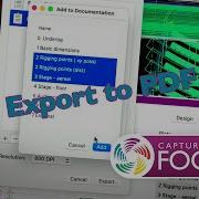 Capture Focus Export To PDF