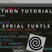 Python Turtle Graphics Spiral Design