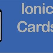 Ionic CSS Components Cards