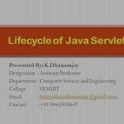 Lifecycle Of Servlet Web And Internet Technologies Unit 2 Part 2