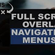 Full Screen Overlay Navigation Menus With HTML CSS And JavaScript