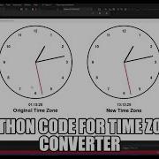 Python Code For Time Zone Converter
