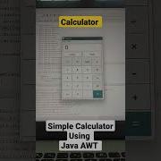 Calculator Using Java AWT Calculator Java Java Awt Coding Awt UI Program