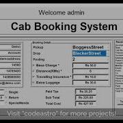 Cab Booking System In Python With Source Code CodeAstro