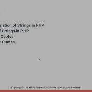 13 PHP Tutorial Strings And Escape Characters