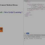STRING CONCAT METHOD IN JAVA SCRIPT DEMO