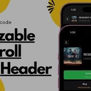Resizable Header Scroll View Using SwiftUI Xcode