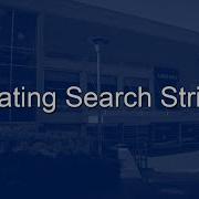 Creating Search Strings